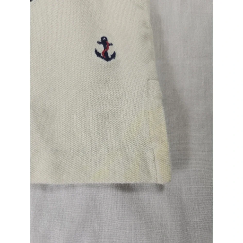 Polo Ralph Lauren Polo Shirt Toddler Boys 18-24 Months White Anchor Embroidered